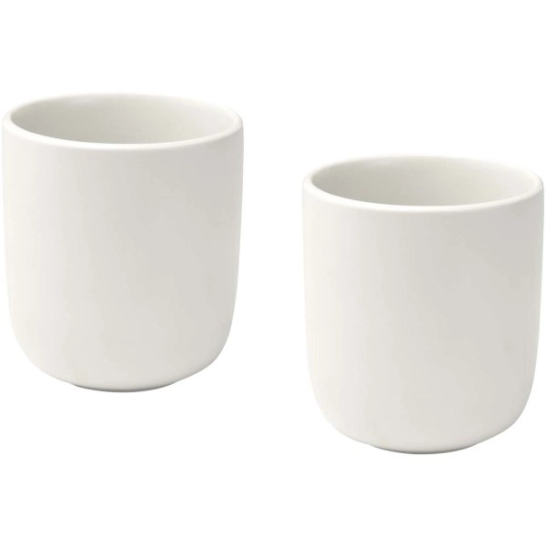 Set di 2 tazze in ceramica con finitura opaca da 200 ml Male