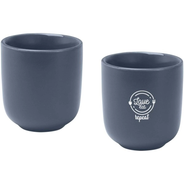 Immagine Set di 2 tazzine per espresso in ceramica con finitura opaca da 90 ml Male