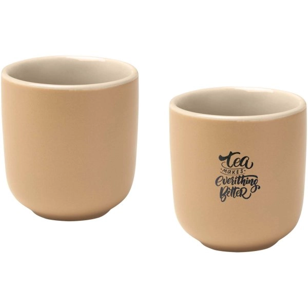 Immagine Set di 2 tazzine per espresso in ceramica con finitura opaca da 90 ml Male