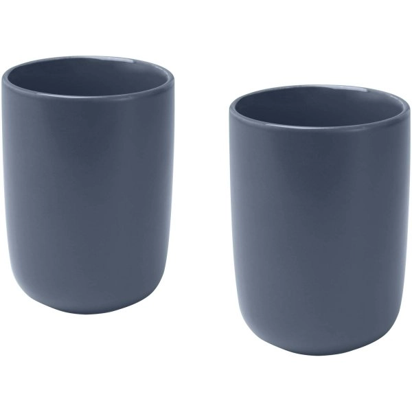 Immagine Set di 2 bicchieri in ceramica con finitura opaca da 350 ml Male