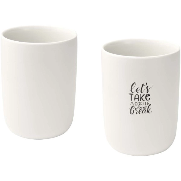 Immagine Set di 2 bicchieri in ceramica con finitura opaca da 350 ml Male