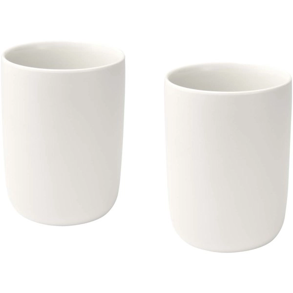 Set di 2 bicchieri in ceramica con finitura opaca da 350 ml Male