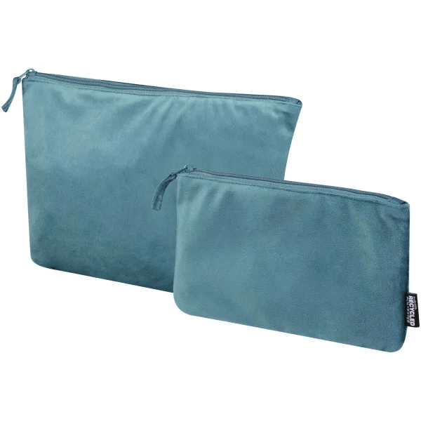 Immagine Set di beauty case in velluto riciclato certificato GRS Swift