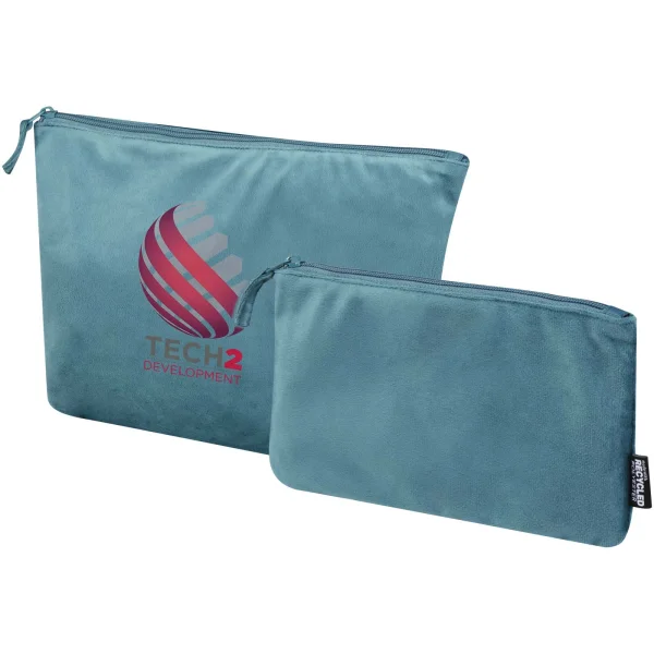 Immagine Set di beauty case in velluto riciclato certificato GRS Swift