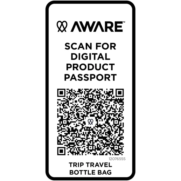 Immagine Borsa da viaggio per bottiglie in materiale riciclato da 2 litri Trip Aware™