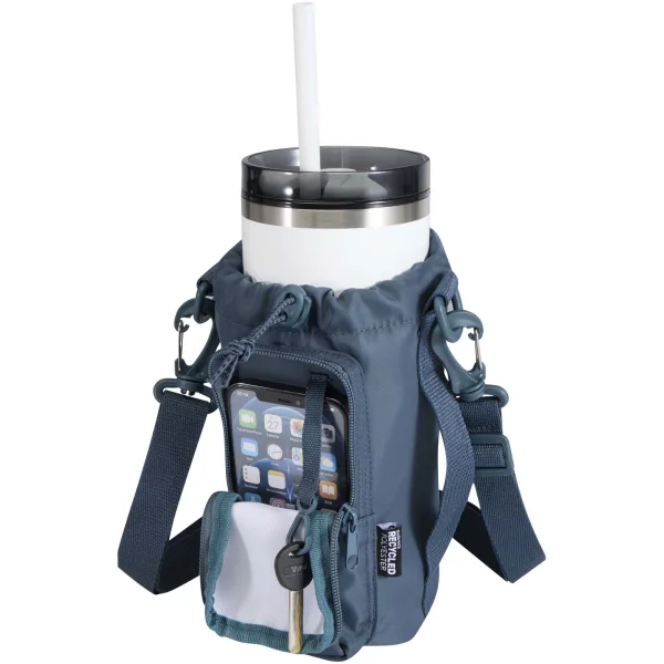 Immagine Borsa da viaggio per bottiglie in materiale riciclato da 2 litri Trip Aware™