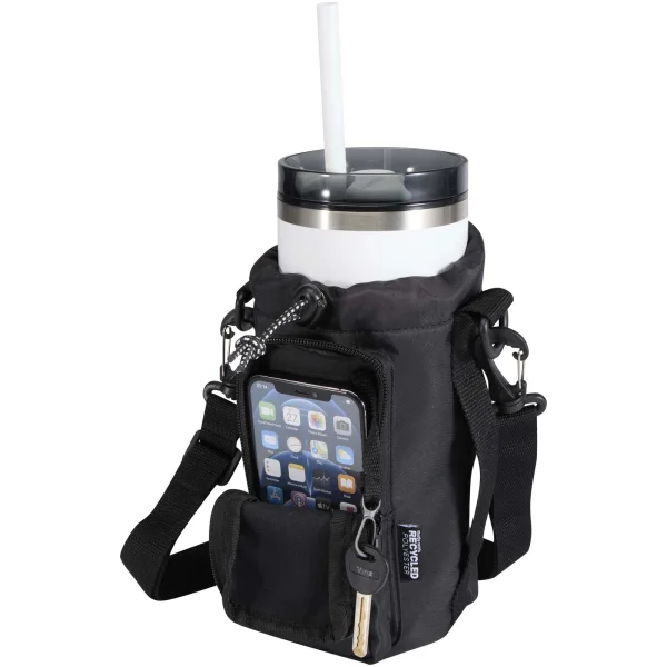 Immagine Borsa da viaggio per bottiglie in materiale riciclato da 2 litri Trip Aware™