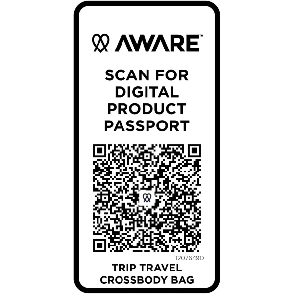 Immagine Borsa a tracolla da viaggio in materiale riciclato da 1 litro Trip Aware™