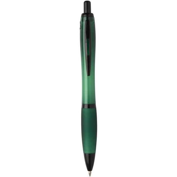 Immagine Penna a sfera in plastica riciclata con finiture nere (inchiostro nero) Nash