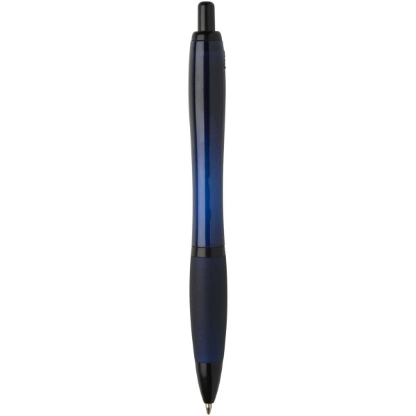 Immagine Penna a sfera in plastica riciclata con finiture nere (inchiostro nero) Nash