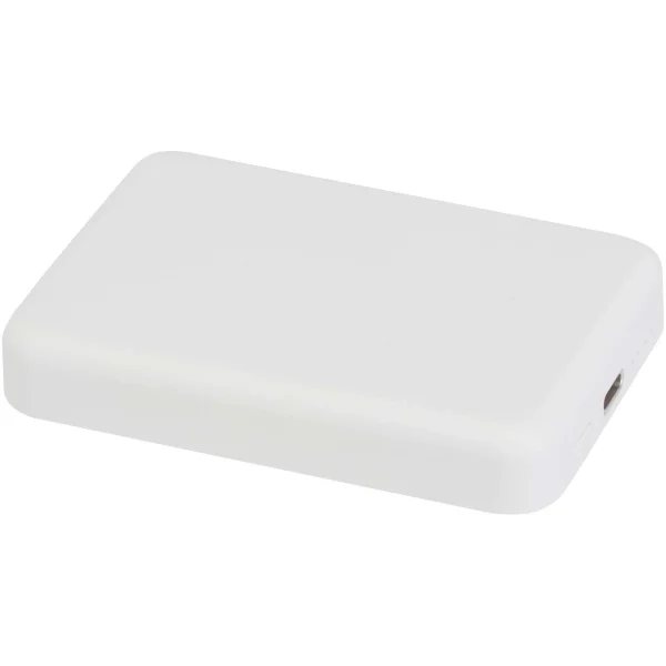 Immagine Power bank magnetico wireless da 5.000 mAh e 15 W con 20 W PD in plastica riciclata Acrab