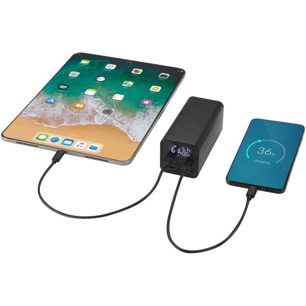 Immagine Power bank in alluminio riciclato certificato RCS da 20.000 mAh e 70 W Acamar