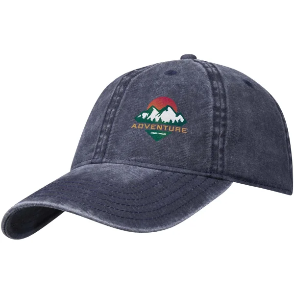 Immagine Cappello a 6 pannelli in tessuto lavato da 270 g/m² Grafton