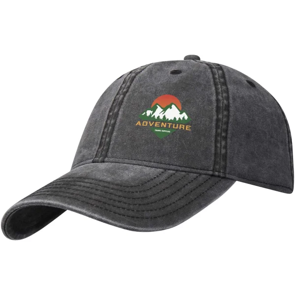 Immagine Cappello a 6 pannelli in tessuto lavato da 270 g/m² Grafton