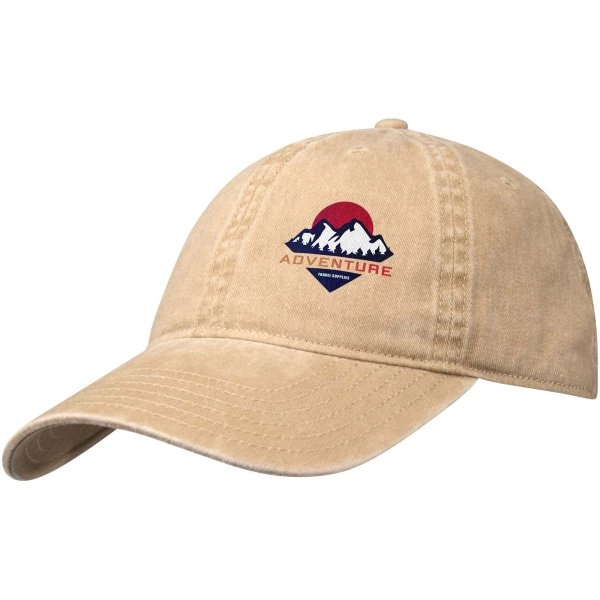 Immagine Cappello a 6 pannelli in tessuto lavato da 270 g/m² Grafton