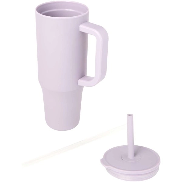 Immagine Bicchiere termico da 900 ml certificato RCS con cannuccia in silicone Brady