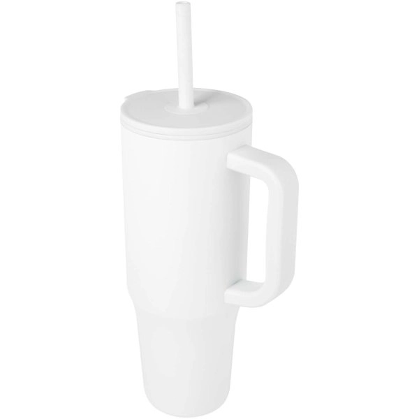 Bicchiere termico da 900 ml certificato RCS con cannuccia in silicone Brady