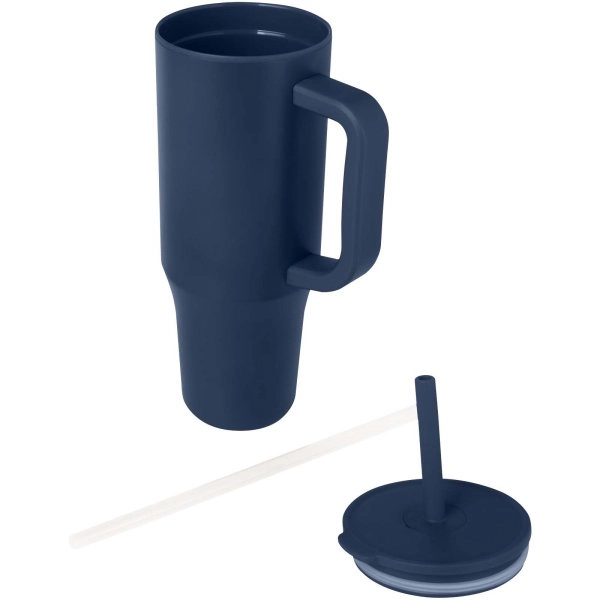 Immagine Bicchiere termico da 900 ml certificato RCS con cannuccia in silicone Brady