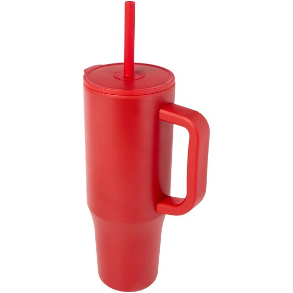 Immagine Bicchiere termico da 900 ml certificato RCS con cannuccia in silicone Brady