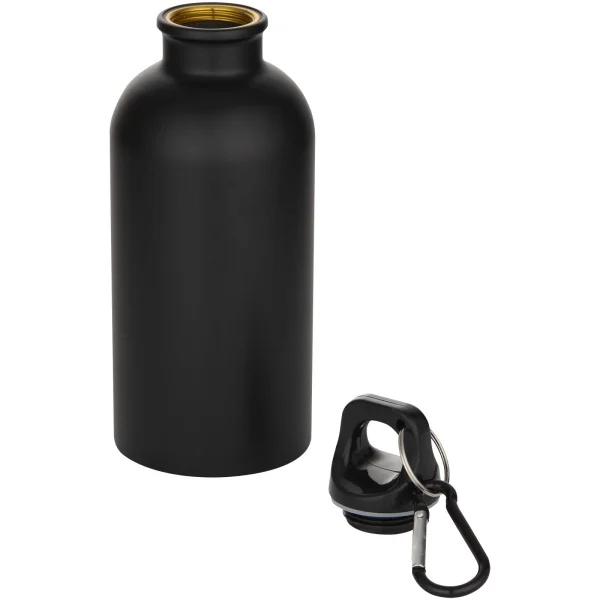 Immagine Borraccia da 400 ml in acciaio inossidabile certificato RCS a parete singola con moschettone Oregon