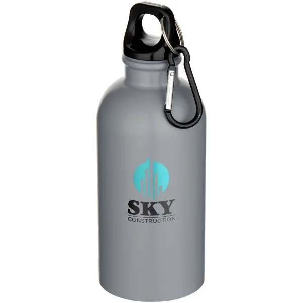Immagine Borraccia da 400 ml in acciaio inossidabile certificato RCS a parete singola con moschettone Oregon