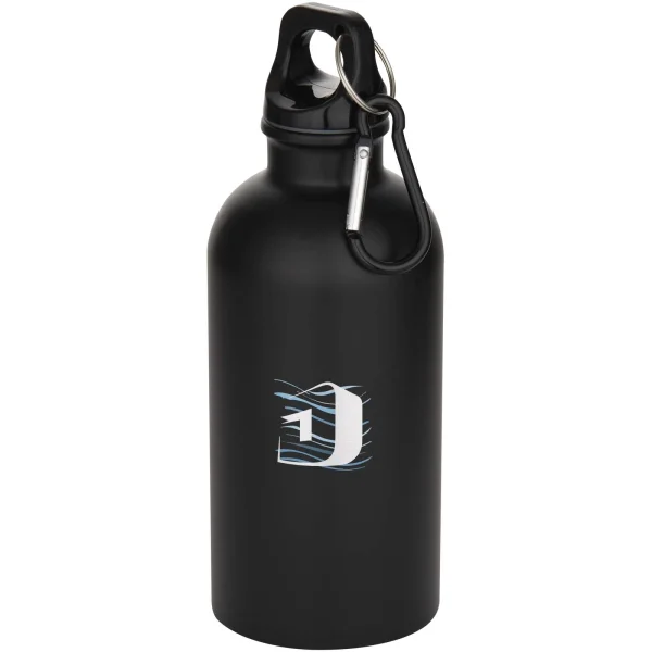 Immagine Borraccia da 400 ml in acciaio inossidabile certificato RCS a parete singola con moschettone Oregon