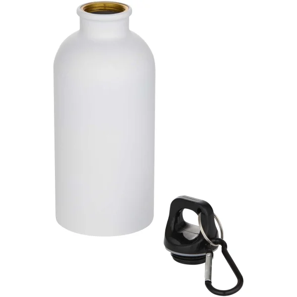 Immagine Borraccia da 400 ml in acciaio inossidabile certificato RCS a parete singola con moschettone Oregon