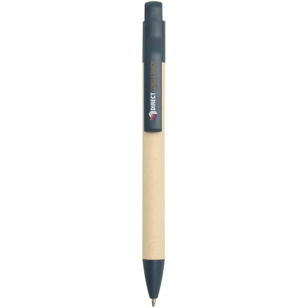 Immagine Penna a sfera in carta a base di canna da zucchero (inchiostro blu) Liliana