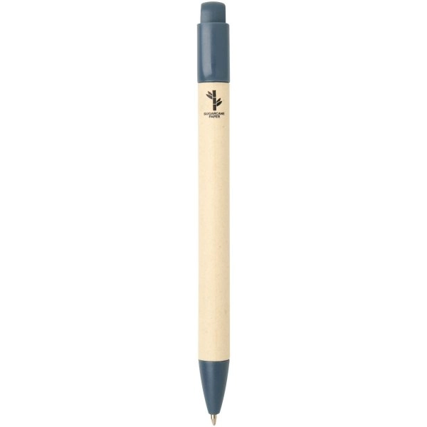 Immagine Penna a sfera in carta a base di canna da zucchero (inchiostro blu) Liliana