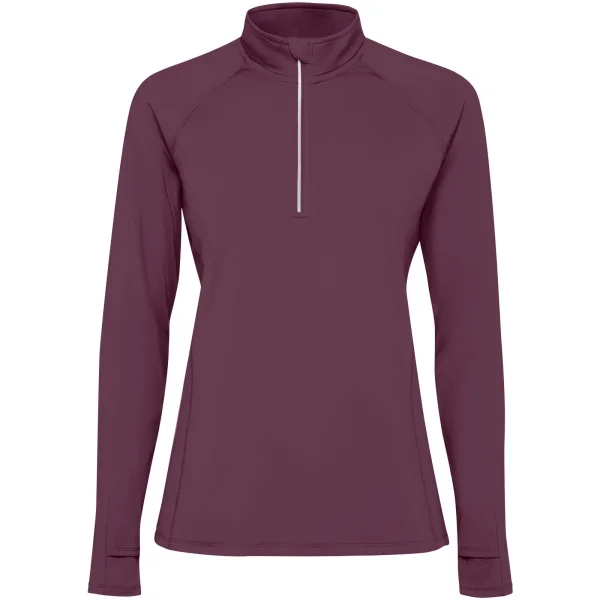 Immagine Felpa a maniche lunghe con mezza zip per donna da 200 g/m² Estambul