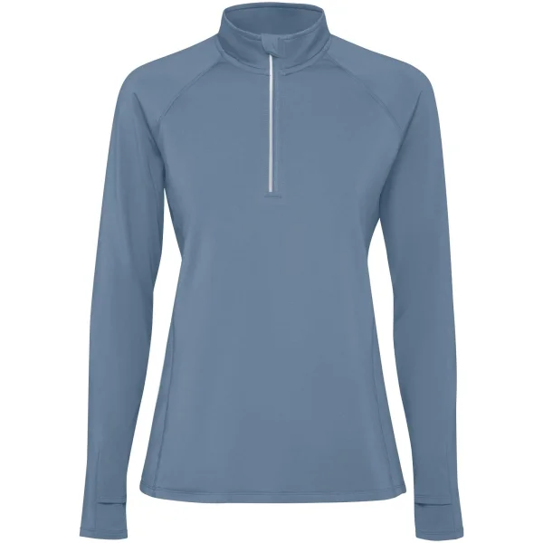 Immagine Felpa a maniche lunghe con mezza zip per donna da 200 g/m² Estambul
