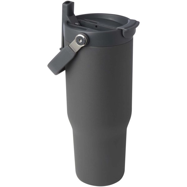 Immagine Bicchiere termico da 900 ml in acciaio inossidabile riciclato certificato RCS con sottovuoto in rame e coperchio a doppia fun