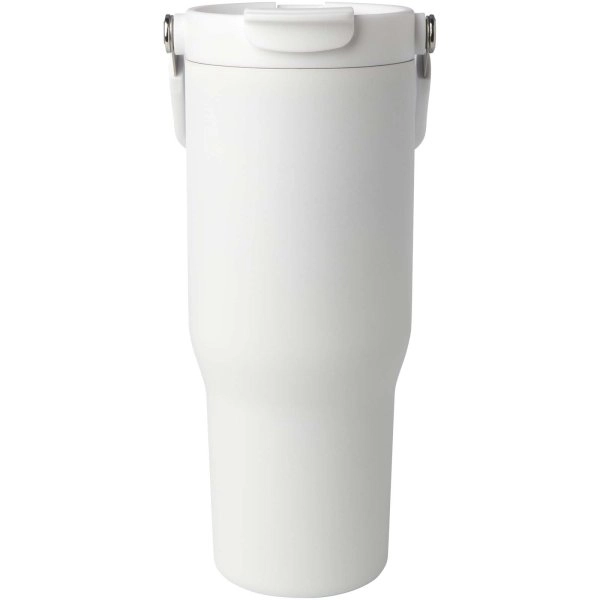 Immagine Bicchiere termico da 900 ml in acciaio inossidabile riciclato certificato RCS con sottovuoto in rame e coperchio a doppia fun