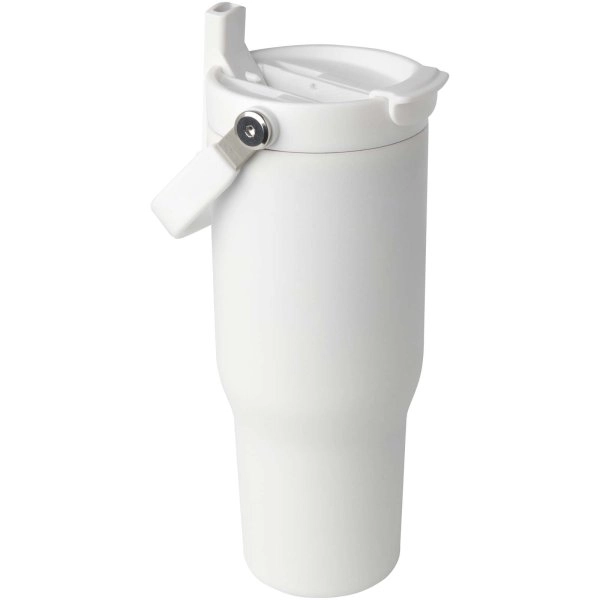 Immagine Bicchiere termico da 900 ml in acciaio inossidabile riciclato certificato RCS con sottovuoto in rame e coperchio a doppia fun