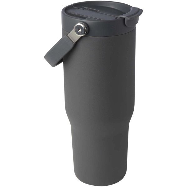 Immagine Bicchiere termico da 900 ml in acciaio inossidabile riciclato certificato RCS con sottovuoto in rame e coperchio a doppia fun