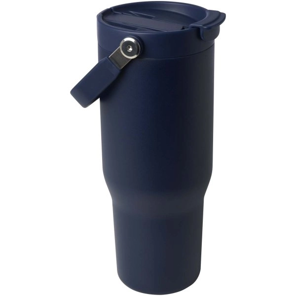 Immagine Bicchiere termico da 900 ml in acciaio inossidabile riciclato certificato RCS con sottovuoto in rame e coperchio a doppia fun