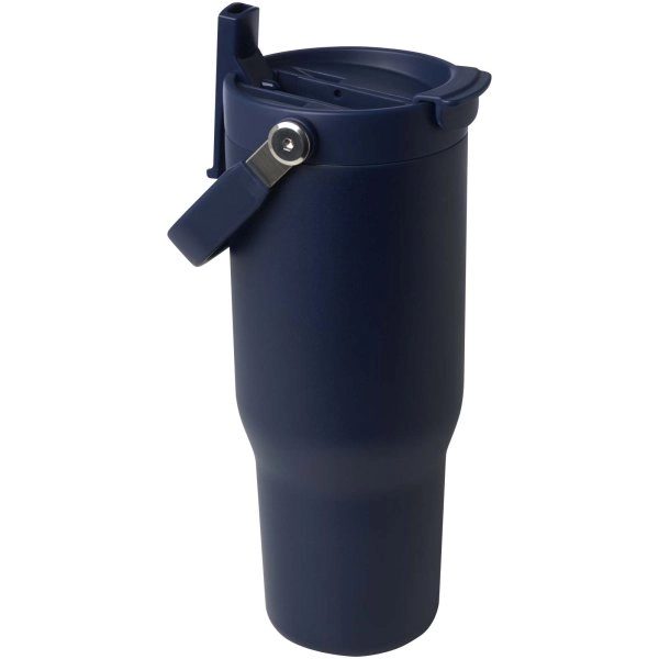 Immagine Bicchiere termico da 900 ml in acciaio inossidabile riciclato certificato RCS con sottovuoto in rame e coperchio a doppia fun