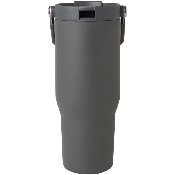 Immagine Bicchiere termico da 900 ml in acciaio inossidabile riciclato certificato RCS con sottovuoto in rame e coperchio a doppia fun