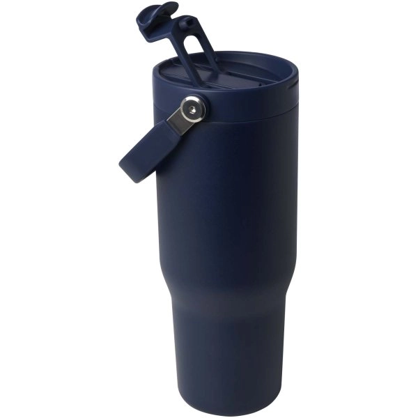 Immagine Bicchiere termico da 900 ml in acciaio inossidabile riciclato certificato RCS con sottovuoto in rame e coperchio a doppia fun