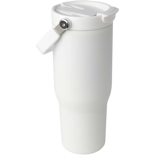 Bicchiere termico da 900 ml in acciaio inossidabile riciclato certificato RCS con sottovuoto in rame e coperchio a doppia fun