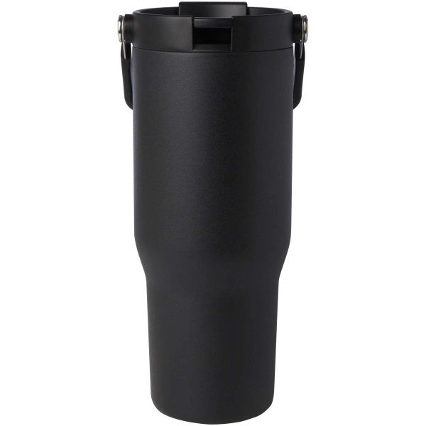 Immagine Bicchiere termico da 900 ml in acciaio inossidabile riciclato certificato RCS con sottovuoto in rame e coperchio a doppia fun