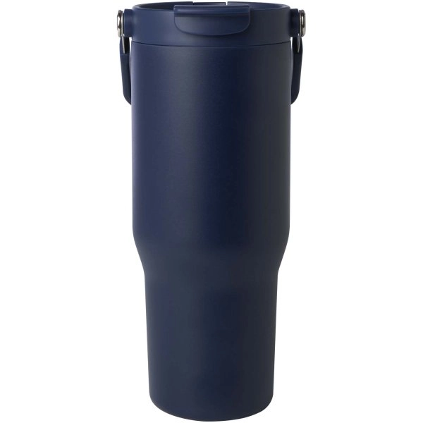 Immagine Bicchiere termico da 900 ml in acciaio inossidabile riciclato certificato RCS con sottovuoto in rame e coperchio a doppia fun