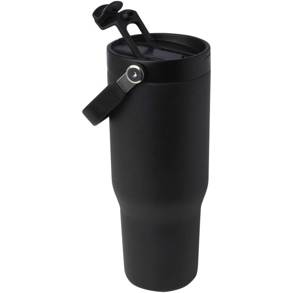 Immagine Bicchiere termico da 900 ml in acciaio inossidabile riciclato certificato RCS con sottovuoto in rame e coperchio a doppia fun