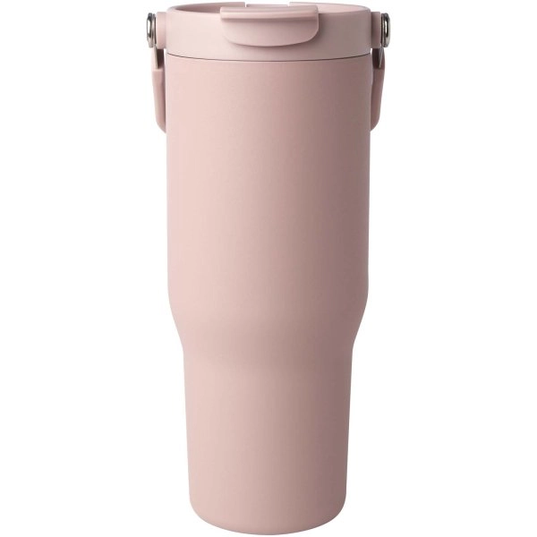 Immagine Bicchiere termico da 900 ml in acciaio inossidabile riciclato certificato RCS con sottovuoto in rame e coperchio a doppia fun