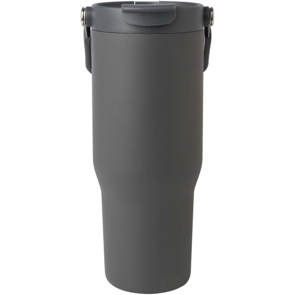 Immagine Bicchiere termico da 900 ml in acciaio inossidabile riciclato certificato RCS con sottovuoto in rame e coperchio a doppia fun