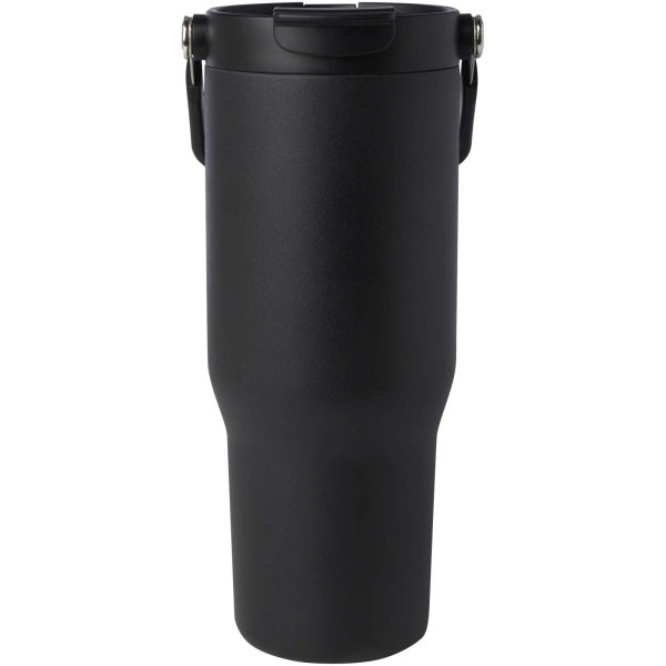 Immagine Bicchiere termico da 900 ml in acciaio inossidabile riciclato certificato RCS con sottovuoto in rame e coperchio a doppia fun