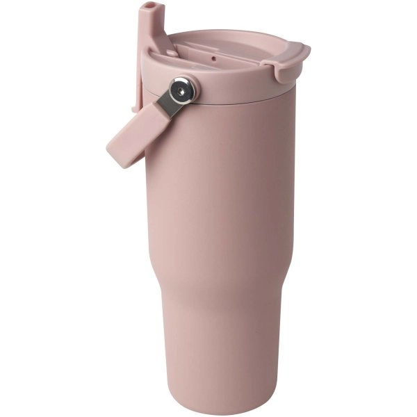 Immagine Bicchiere termico da 900 ml in acciaio inossidabile riciclato certificato RCS con sottovuoto in rame e coperchio a doppia fun