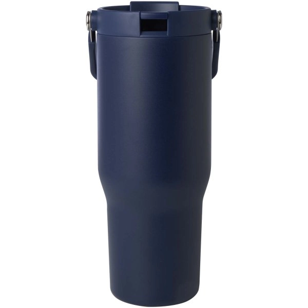 Immagine Bicchiere termico da 900 ml in acciaio inossidabile riciclato certificato RCS con sottovuoto in rame e coperchio a doppia fun