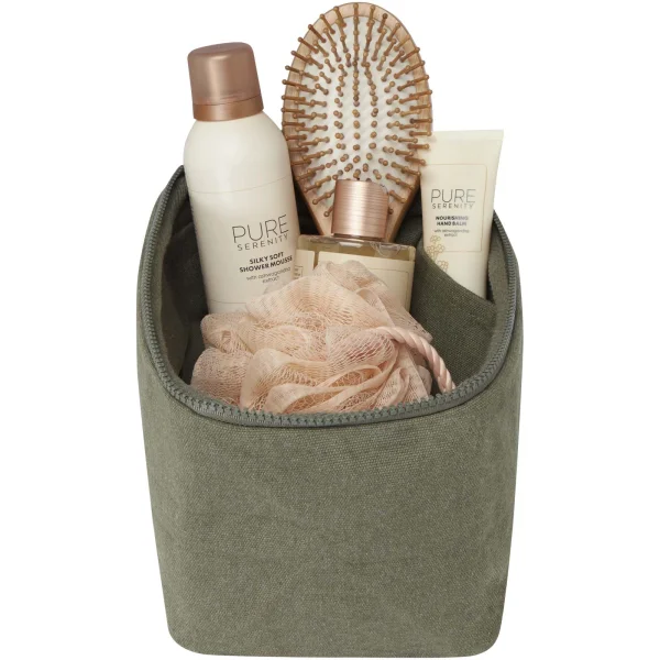 Immagine Organizer per articoli per l'igiene personale in cotone riciclato da 500 g/m² Trace Aware™