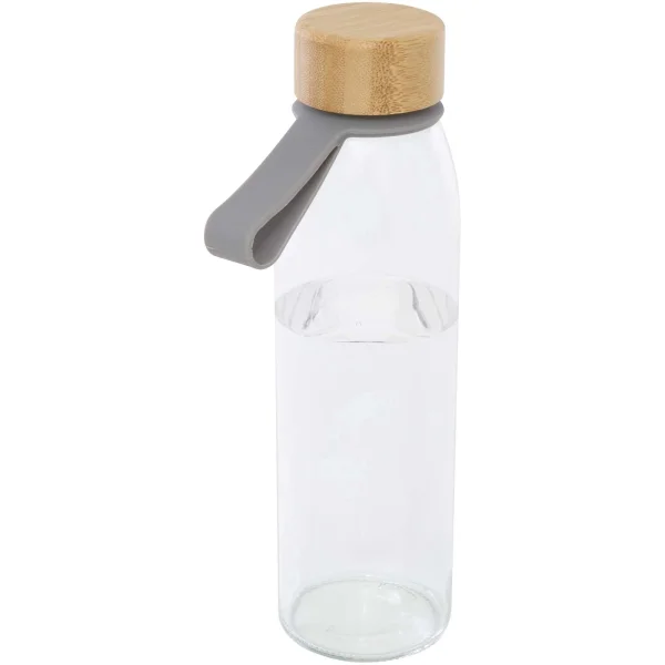 Immagine Borraccia in vetro da 500 ml con manico in silicone e coperchio in bambù Porto 